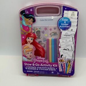 Disney Princess Stow & Go Activity Kit - Purple and Pink